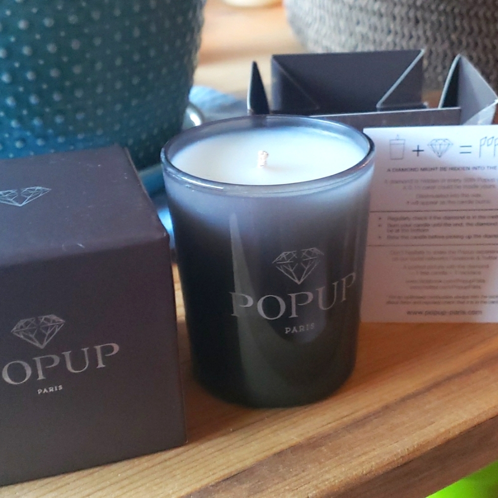 Pop up Paris diamond candle